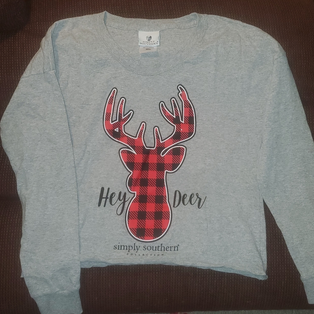 Simply Southern slight crop long sleeve